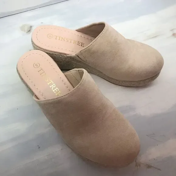 NWOB!!! Tinstree Mule Wedges - Picture 2 of 7